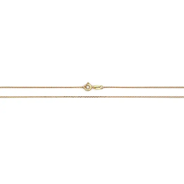 Minimalist Yellow Gold Anchor Chain