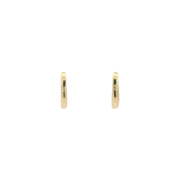 Elegant 14K Yellow Gold Hoop Earrings
