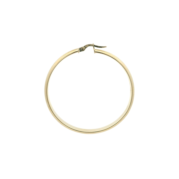 Delicate 14K Yellow Gold Hoop Earrings, Ø 46.80 mm