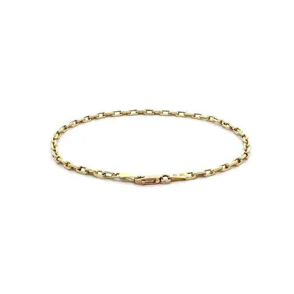 14K Yellow Gold Anker Chain Bracelet
