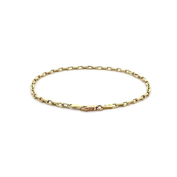 14K Yellow Gold Anker Chain Bracelet