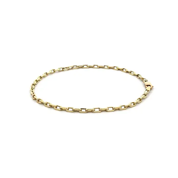 14K Yellow Gold Anker Chain Bracelet