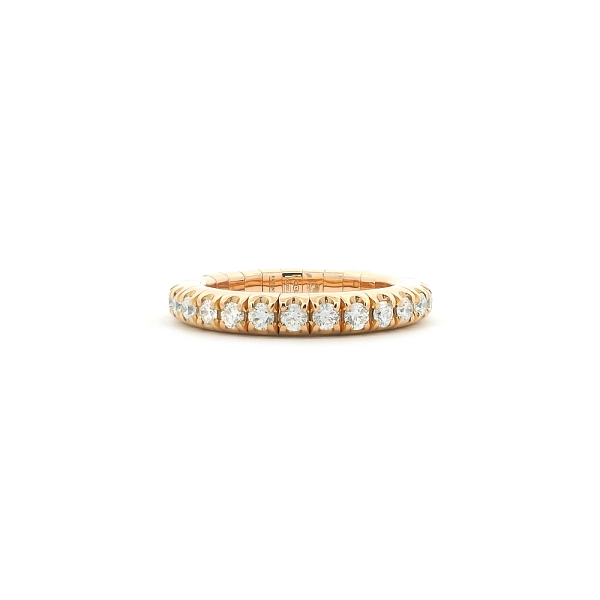Eternity Ring in 18kt Rose Gold with Diamonds 1.06 ct