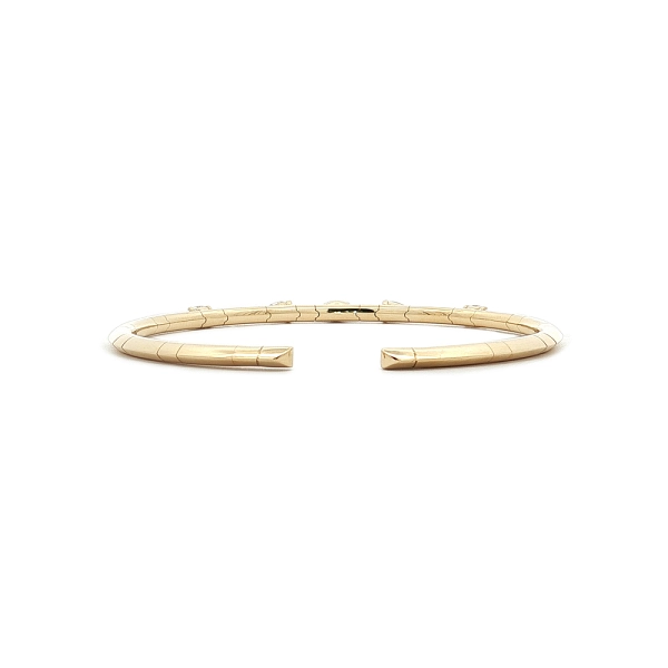 Diamond cuff bracelet made of 18kt yellow gold, 0,79 ct