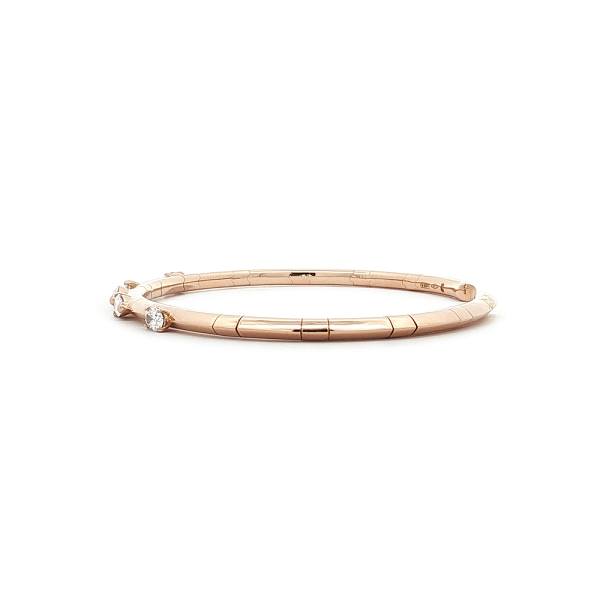 Diamond Cuff Bracelet in 18kt Rose Gold, 0.79 ct