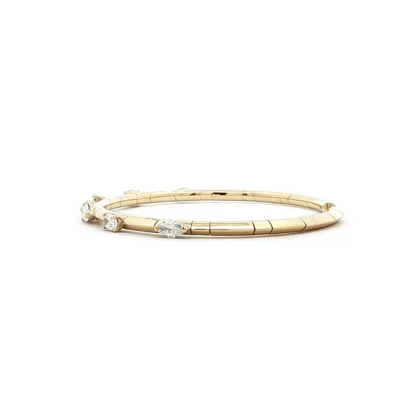 Diamond Cuff Bracelet in 18kt Yellow Gold, 1.46 ct