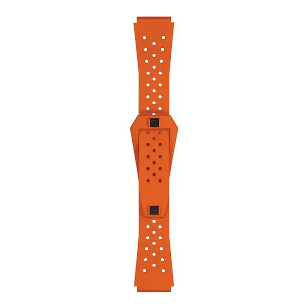 Tissot orange Sideral 20 mm rubber strap T852.048.86
