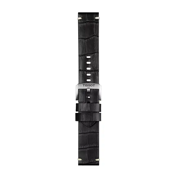 Tissot black leather strap 22mm T852.046.775