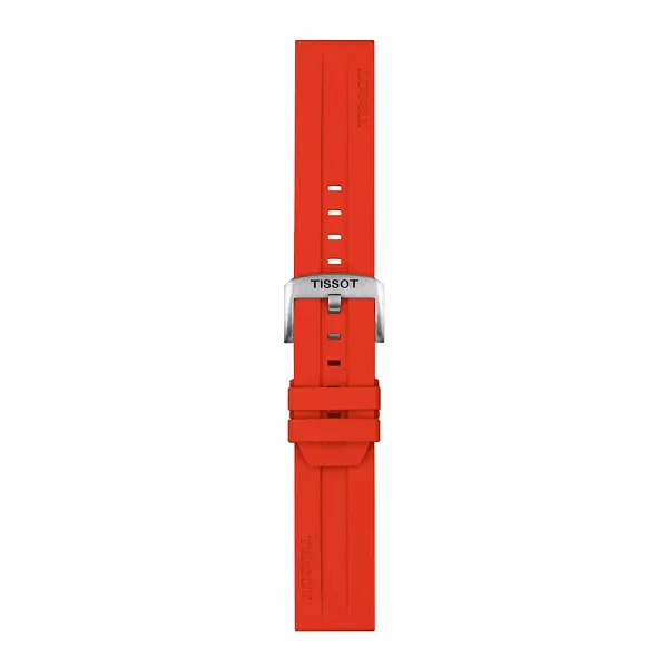 Red silicone strap Tissot 22 mm T852.047.920
