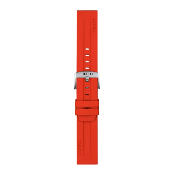 Red silicone strap Tissot 22 mm T852.047.920