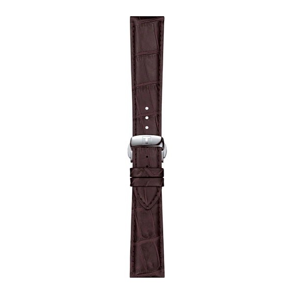 Brown leather strap Tissot 21 mm T852.045.399
