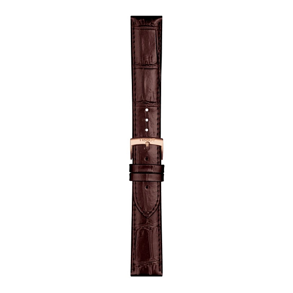 Brown leather strap Tissot 20 mm T852.043.014