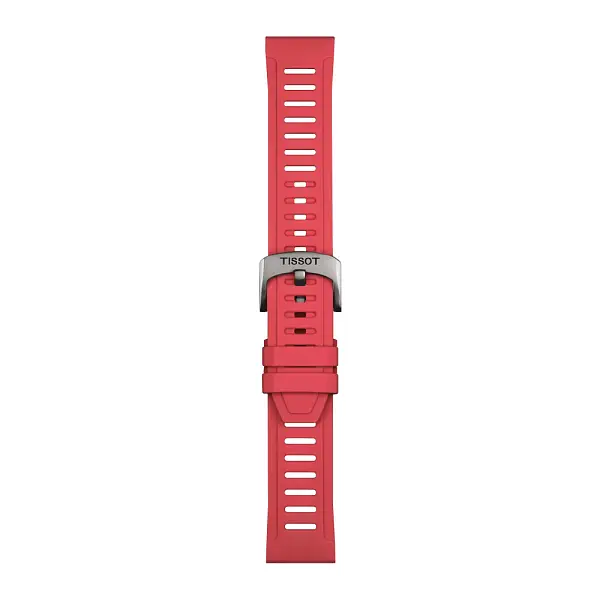 Red silicone strap Tissot 21 mm T852.049.243