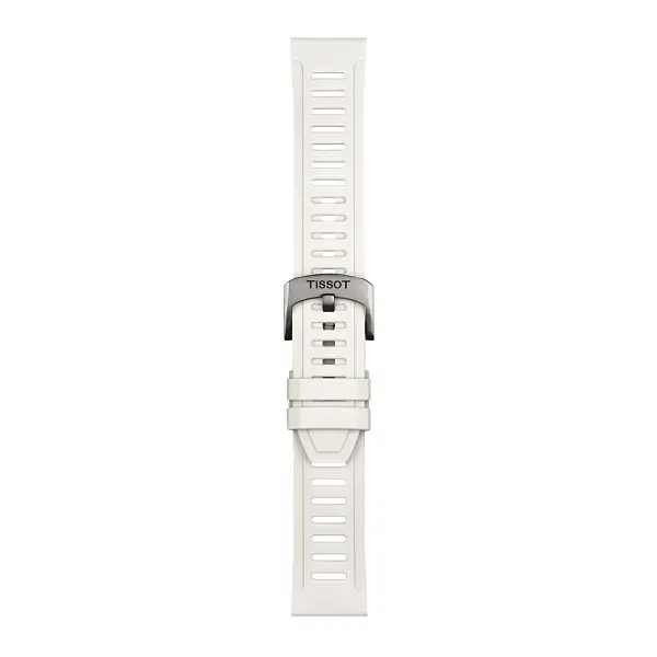 White silicone strap Tissot 21 mm T852.049.245