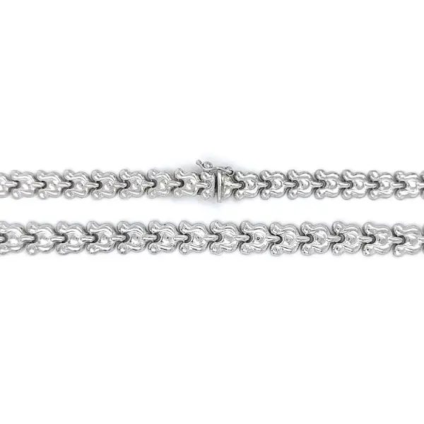 Women’s white gold necklace