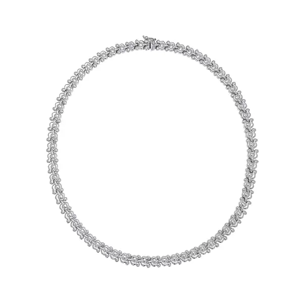 Women’s white gold necklace