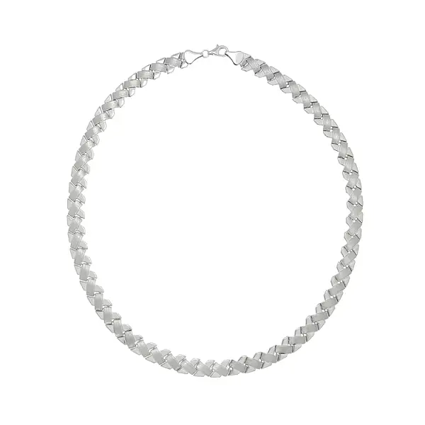 Women’s white gold necklace