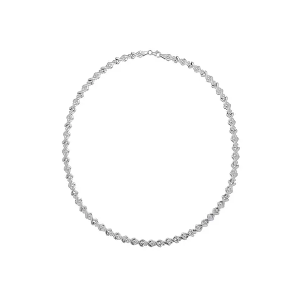 Women’s white gold necklace