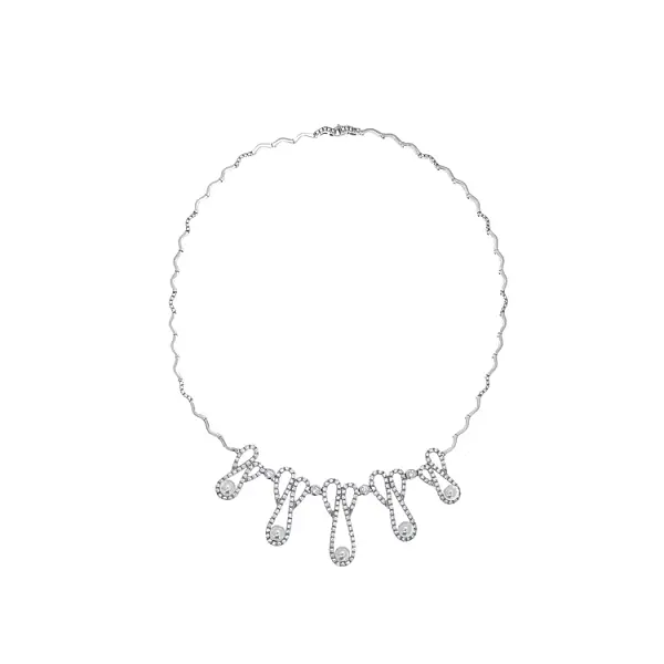 Women’s white gold necklace