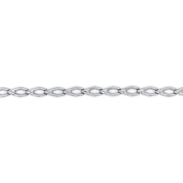 Elegant white gold necklace