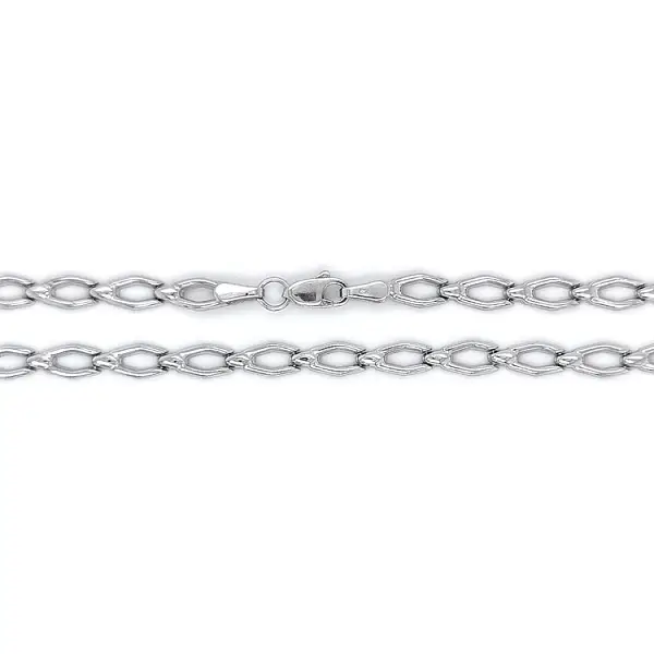 Elegant white gold necklace