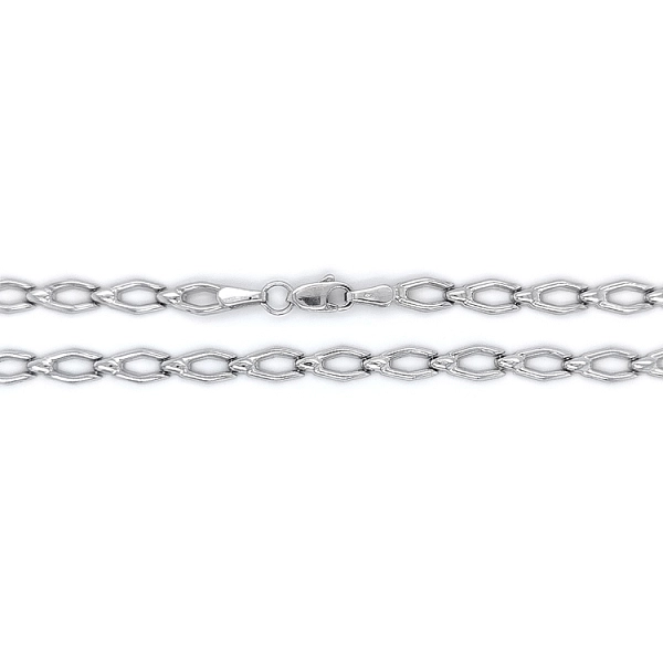 Elegant white gold necklace