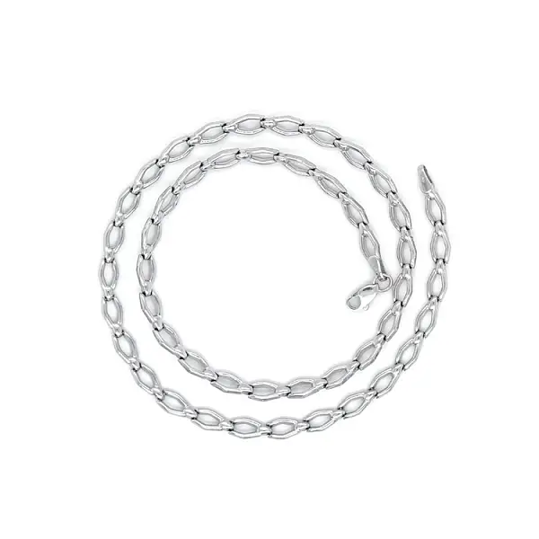 Elegant white gold necklace