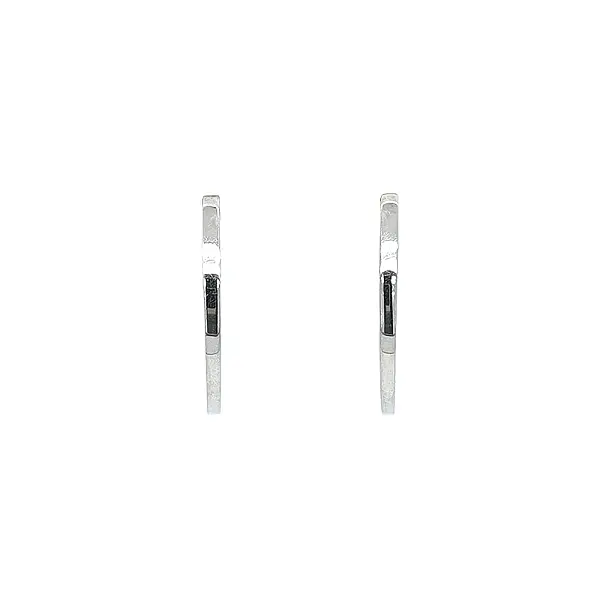 Elegant two-tone gold hoop earrings