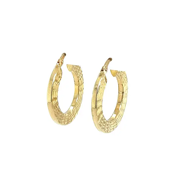 Elegant gold hoop earrings