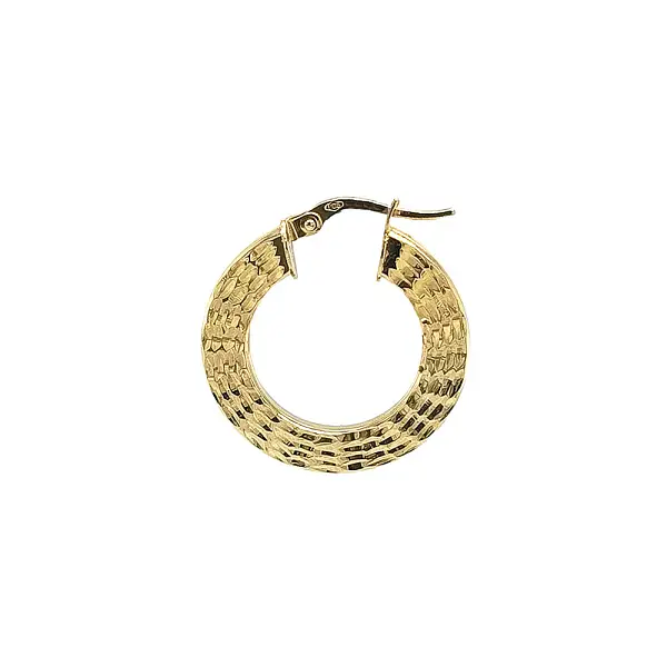 Elegant gold hoop earrings