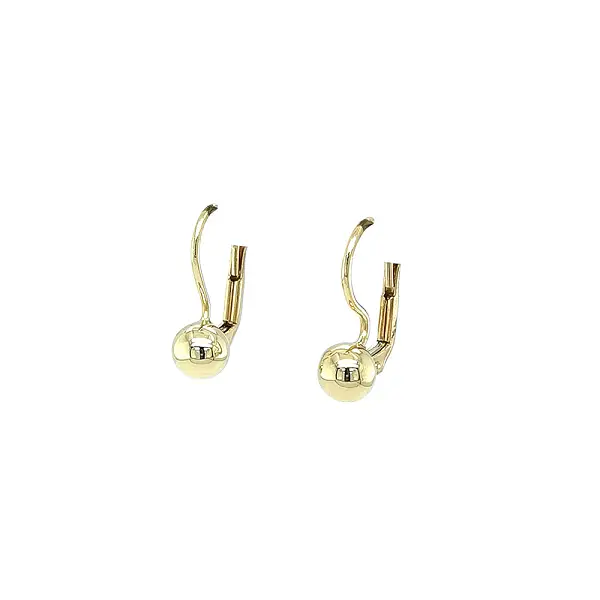 Elegant gold ball earrings