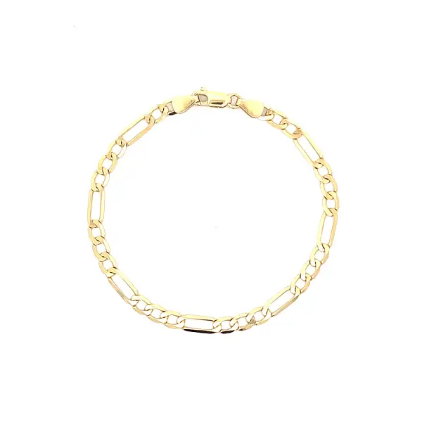 Elegant Gold Figaro Bracelet