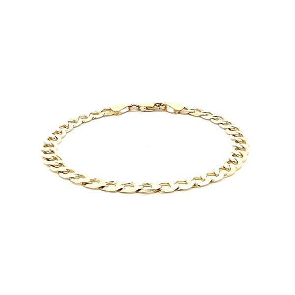 Elegant Gold Curb Bracelet