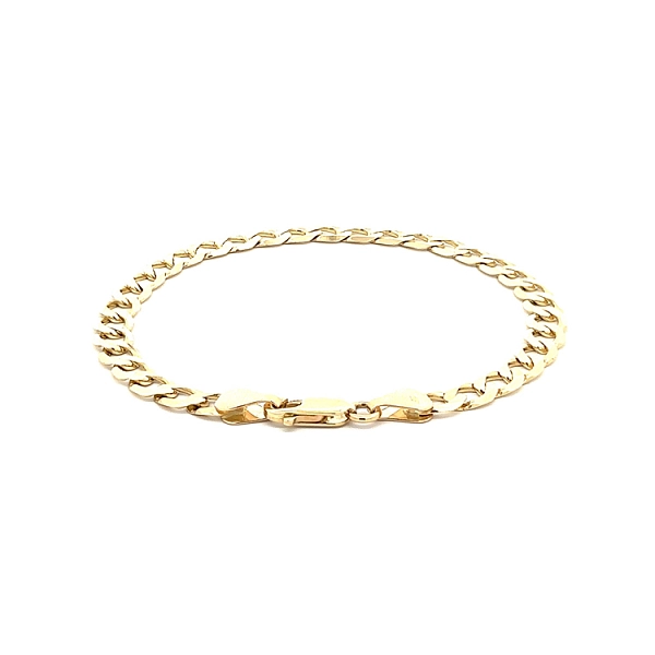 Elegant Gold Curb Bracelet
