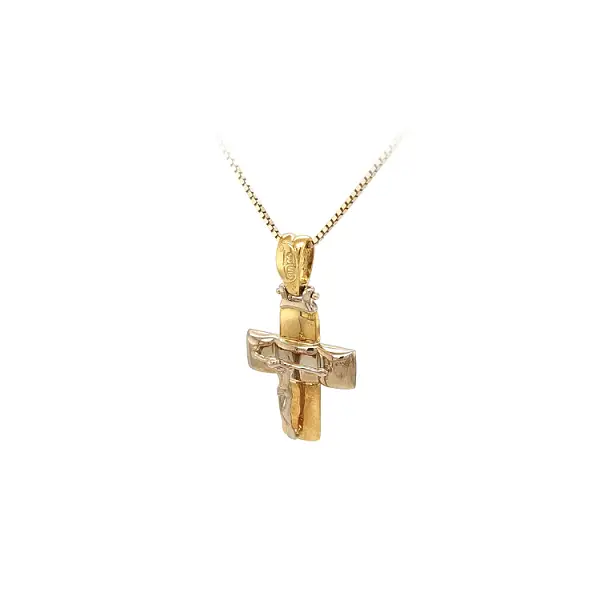 Exclusive Gold Cross Pendant with Jesus Christ