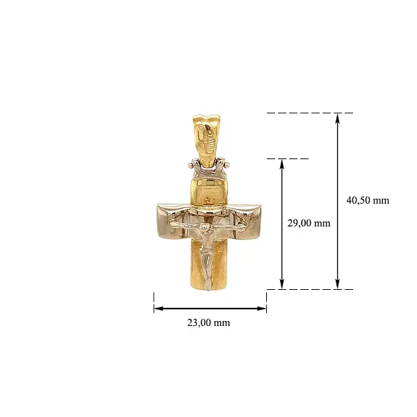 Exclusive Gold Cross Pendant with Jesus Christ
