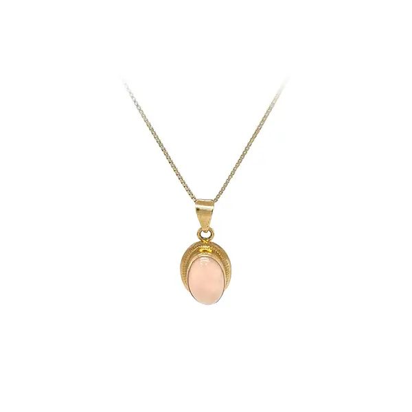 Exclusive Gold Pendant with Coral
