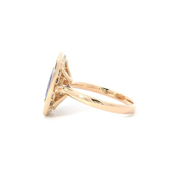 Colorful Harmony of Tanzanites, Sapphires and Diamonds in Rose Gold