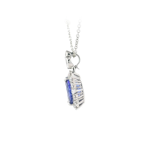 Exclusive White Gold Necklace with Tanzanite