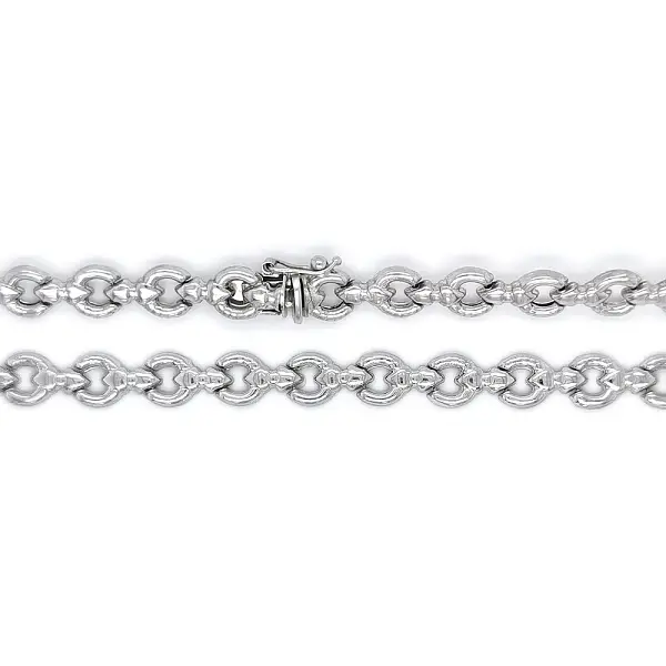 Women’s white gold necklace