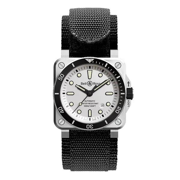 Bell & Ross BR03-92 Diver White BR0392-D-WH-ST/SRB
