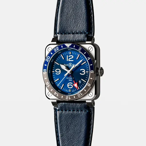 Bell & Ross BR 03-93 GMT Blue BR0393-BLU-ST/SCA
