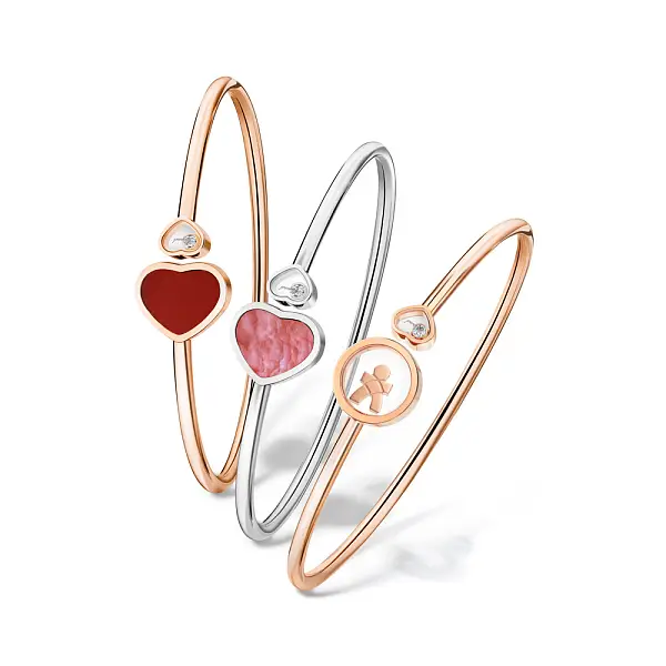 Gold Bracelet Chopard Happy Hearts Naked Heart Founfation 857482-1705