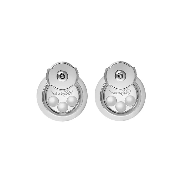 Gold Earrings Chopard Happy Diamonds 83A018-1201