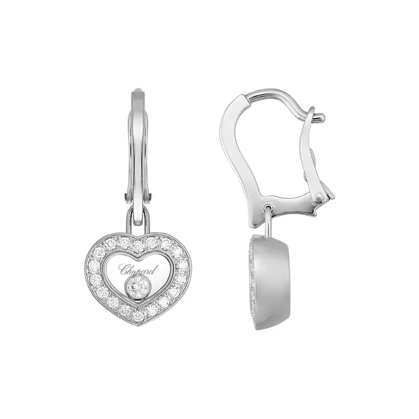 Gold Earrings Chopard Happy Diamonds 83A054-1401