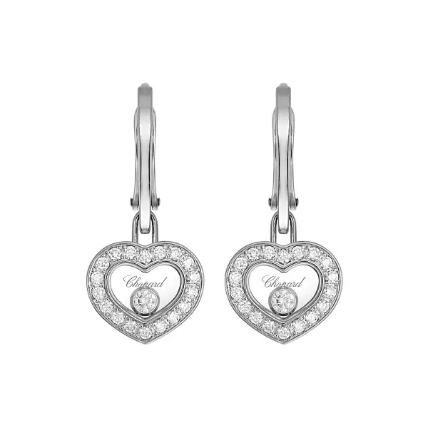 Gold Earrings Chopard Happy Diamonds 83A054-1401