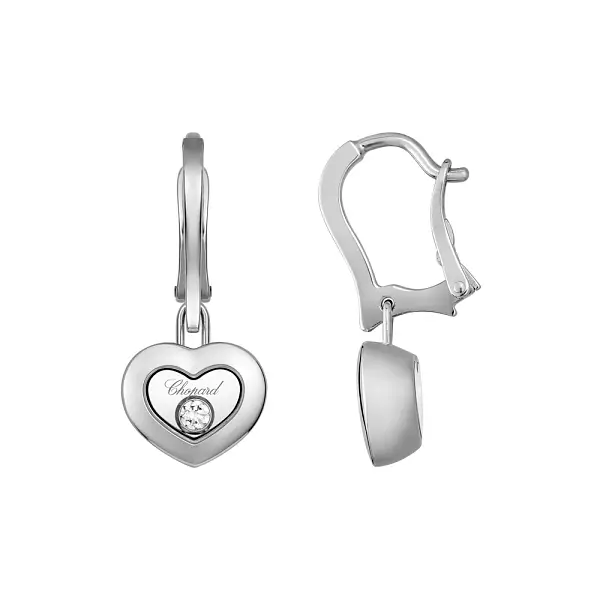 Gold Earrings Chopard Happy Diamonds 83A054-1301