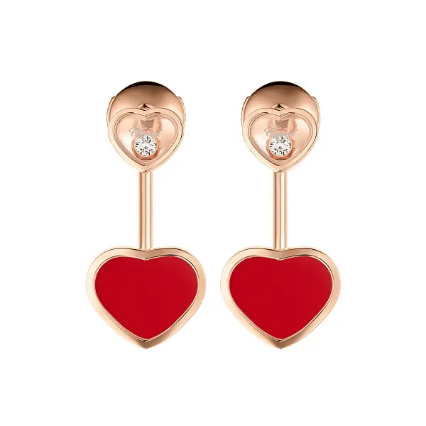 Gold Earrings Chopard Happy Hearts 83A082-5801