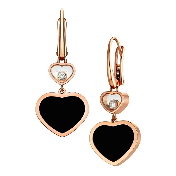 Gold Earrings Chopard Happy Hearts 837482-5210