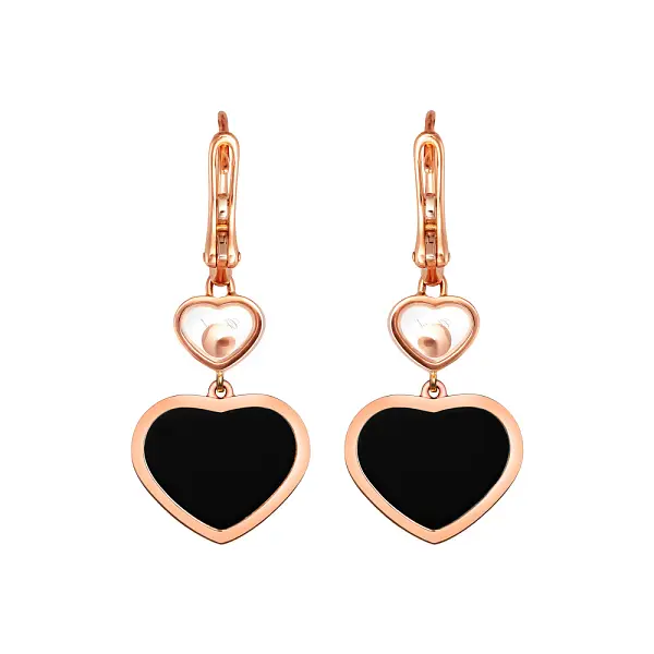 Gold Earrings Chopard Happy Hearts 837482-5210